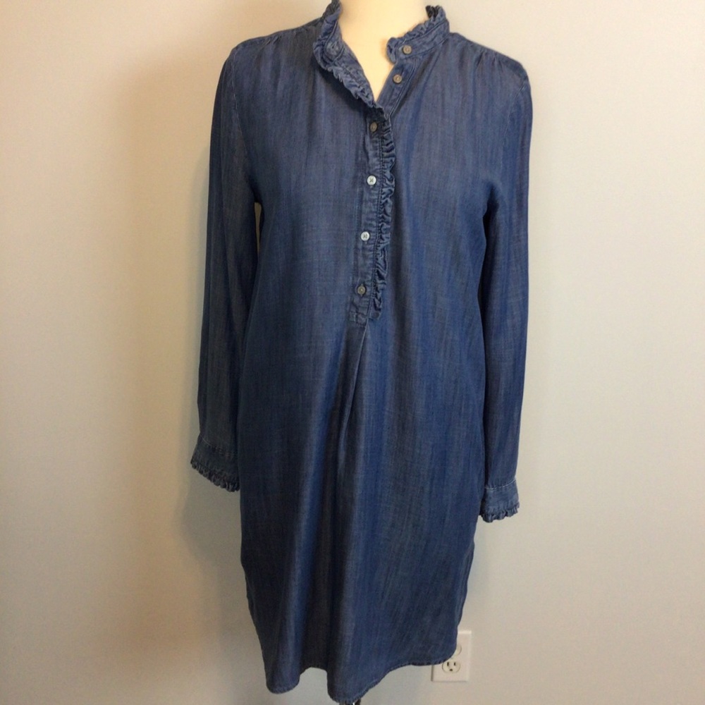Loft, Sz M, Loft Lyocell (Bamboo) denim like dress